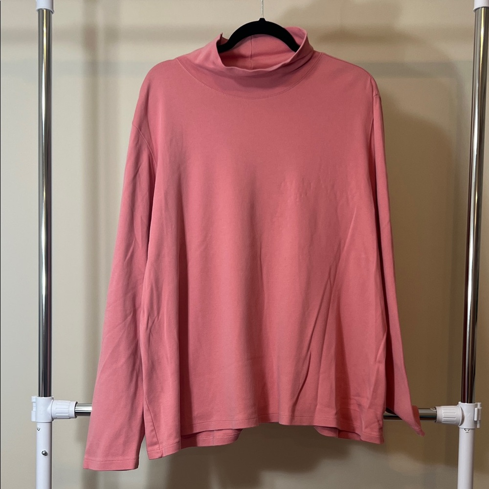 Lands' End Women's Rose Long Sleeve Turtleneck